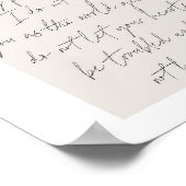 John 14:27 Minimal Boho Beige Arch Script Poster (Ecke)