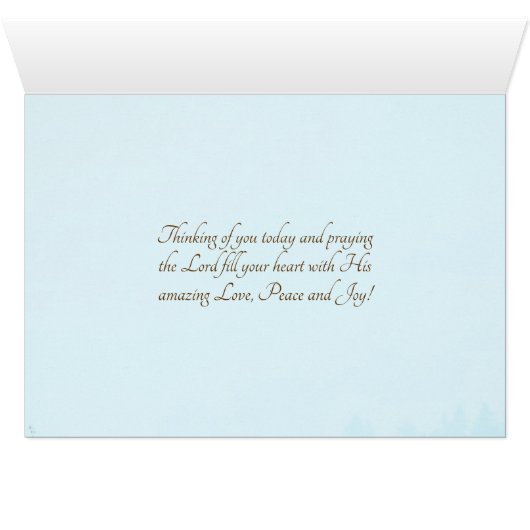 John 14:27 Peace verließ ich mit dir, Bibelkarte (Innenansicht Horizontal (Unten))