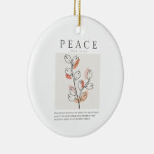 John 14:27 Peace verließ ich mit dir Keramik Ornament (Rechts)