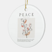 John 14:27 Peace verließ ich mit dir Keramik Ornament (Links)