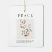 John 14:27 Peace verließ ich mit dir Keramikornament (Links)