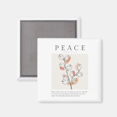 John 14:27 Peace verließ ich mit dir Magnet (Vorderseite/Rückseite)