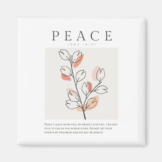 John 14:27 Peace verließ ich mit dir Magnet (Vorne)