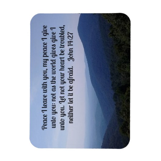 John 14:27 Peace verließ ich mit dir Magnet (Vertikal)