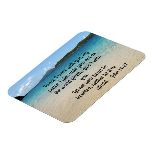 John 14:27 Peace verließ ich mit dir Magnet (Linke Seite)