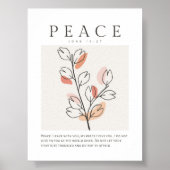 John 14:27 Peace verließ ich mit dir Poster (Vorne)