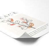 John 14:27 Peace verließ ich mit dir Poster (Ecke)