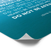 John 14:27 Peace verließ ich mit dir Poster (Ecke)