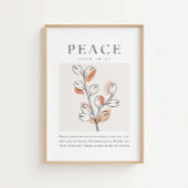 John 14:27 Peace verließ ich mit dir Poster