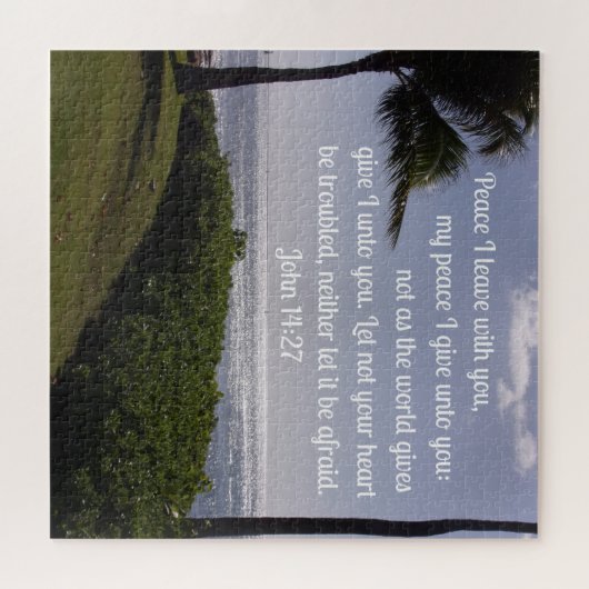 John 14:27 Peace verließ ich mit dir Puzzle (Horizontal)
