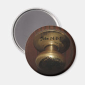 John 14:2-3 Türknauf Magnet (Vorderseite/Rückseite)