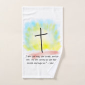 JOHN 14:6 Badetücher Set (Handtuch)