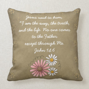 John-14:6 Bibel-Vers-kundenspezifisches Kissen