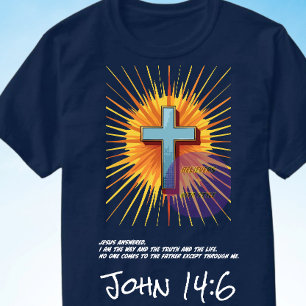 John 14:6 Bibelschrift - Christlich T-Shirt