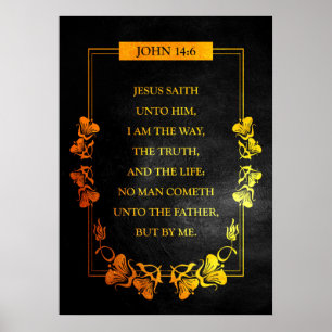John 14:6 Bibelverse Poster