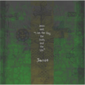 John 14:6 Bible Verse Inspiration Path Zitat Aufkleber (Vorderseite)