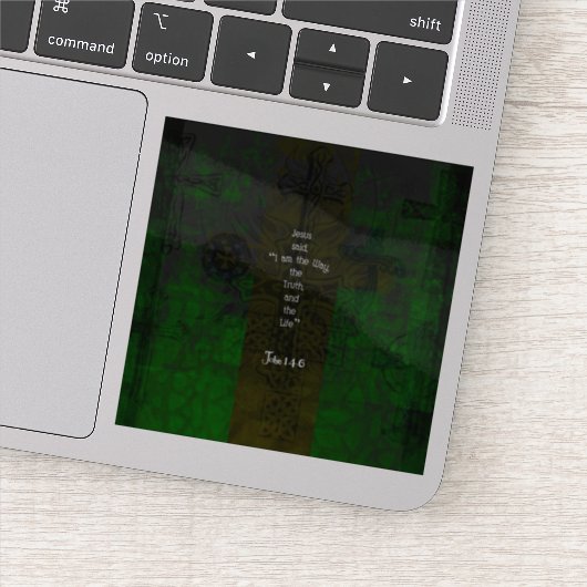 John 14:6 Bible Verse Inspiration Path Zitat Aufkleber (Detail)