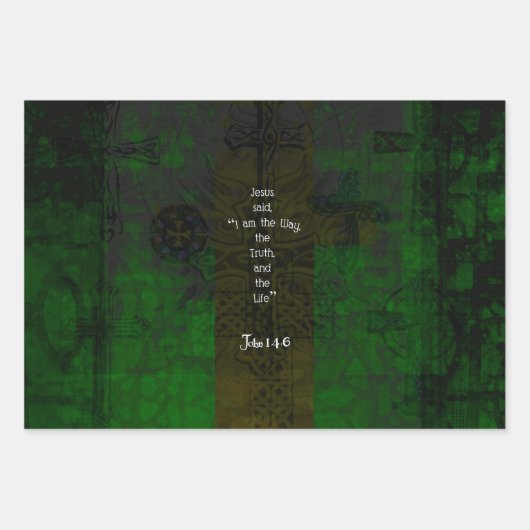 John 14:6 Bible Verse Inspiration Path Zitat Geschenkpapier Set (Vorderseite)