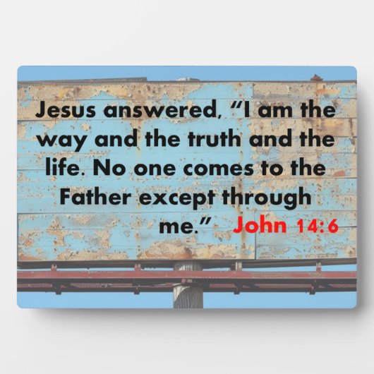 John 14:6 fotoplatte (Vorderseite)