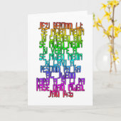 John-14:6 haitianisches Kreole Karte (Gelbe Blume)