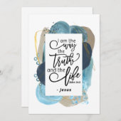 John 14:6 Ich bin der Weg Christliche Verse Card (Vorne/Hinten)
