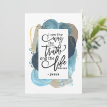 John 14:6 Ich bin der Weg Christliche Verse Card