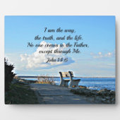 John 14:6 Ich bin der Weg.. Fotoplatte (Vorderseite)