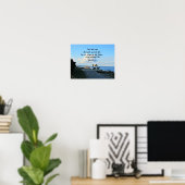 John 14:6 Ich bin der Weg.. Poster (Heimbüro)