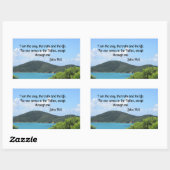 John 14:6 Ich bin der Weg Rechteckiger Aufkleber (Blatt)