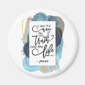 John 14:6 Ich bin die Christliche Bibel der Wahrhe Magnet (Vorne)