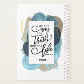 John 14:6 Ich bin die Christliche Bibel der Wahrhe Planer (Rückseite)