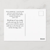 John 14:6 Ich bin die Christliche Bibel der Wahrhe Postkarte (Rückseite)