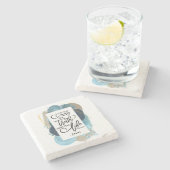 John 14:6 Ich bin die Christliche Bibel der Wahrhe Steinuntersetzer (Seitenansicht)