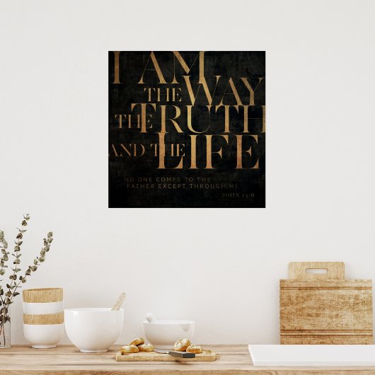 John 14:6 II Poster (Küche)