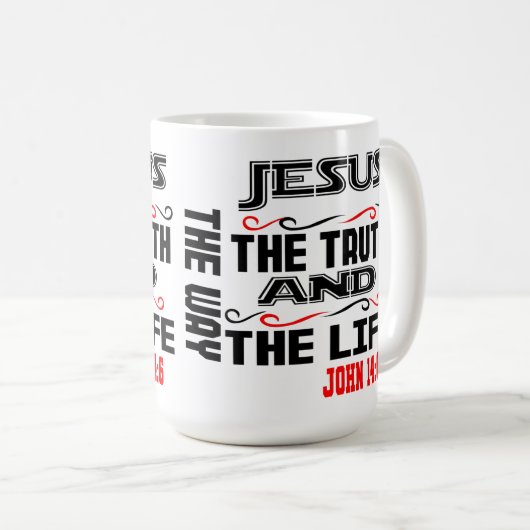 John 14:6 kaffeetasse (VorderseiteRechts)