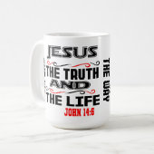 John 14:6 kaffeetasse (Vorderseite Links)