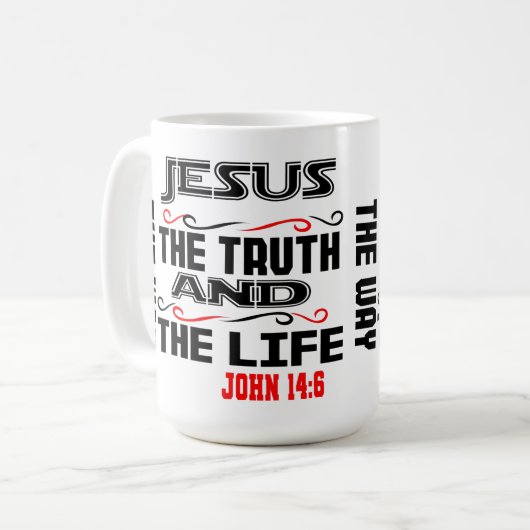 John 14:6 kaffeetasse (Vorderseite Links)