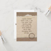 John 14:6 KJV Bible Verse Pic Flat Greeting Card Karte (Vorderseite/Rückseite Beispiel)