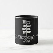 John 14:6 KJV Bible Verse Zwei-Tone Tasse (Zentrum)