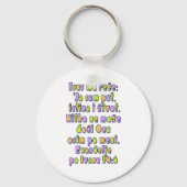 John 14:6 Kroatisch Schlüsselanhänger (Vorderseite)