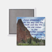 John 14:6 magnet (Vorderseite/Rückseite)