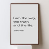 John 14:6 – Minimalist Bible Verse  Poster
