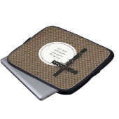 John 14:6 Notebook- oder Netbook Carrier Sleeve (Vorne Knopf)