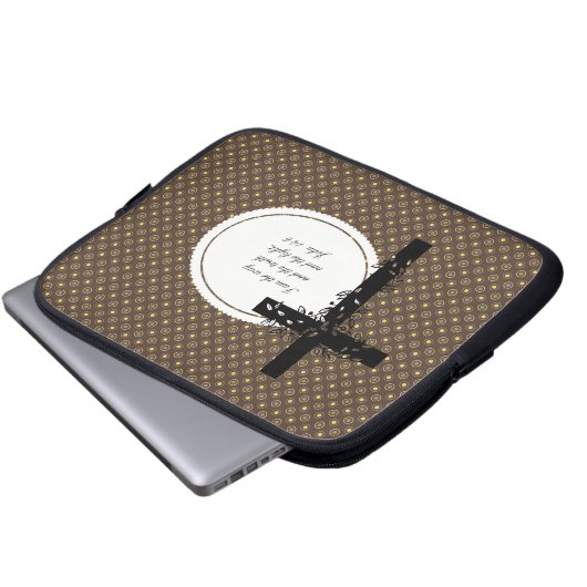 John 14:6 Notebook- oder Netbook Carrier Sleeve (Vorne Knopf)