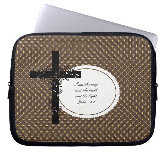 John 14:6 Notebook- oder Netbook Carrier Sleeve (Vorderseite)