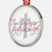 John-14:6 Ornament Aus Metall (Links)