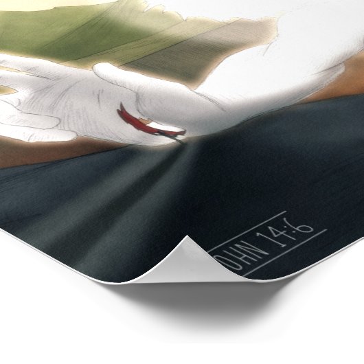 John 14:6 poster (Ecke)