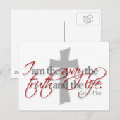 John 14:6 postkarte (Vorne/Hinten)
