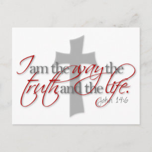 John 14:6 postkarte