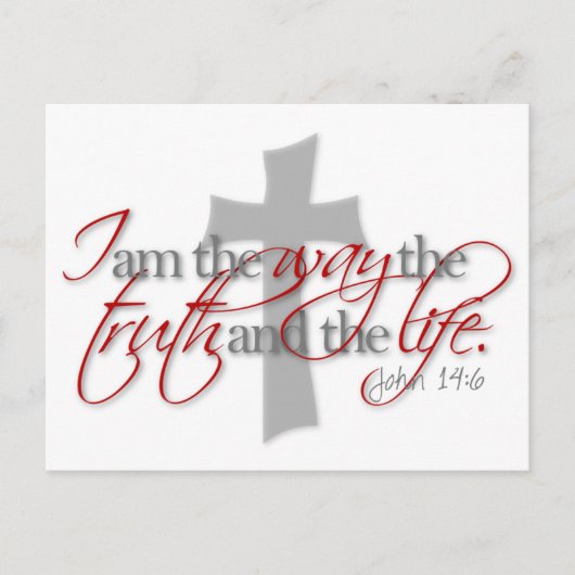 John 14:6 postkarte (Vorderseite)